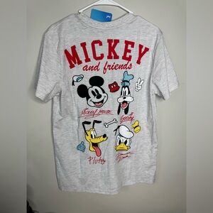 NWT Disney Gray T-Shirt with Mickey Mouse Design